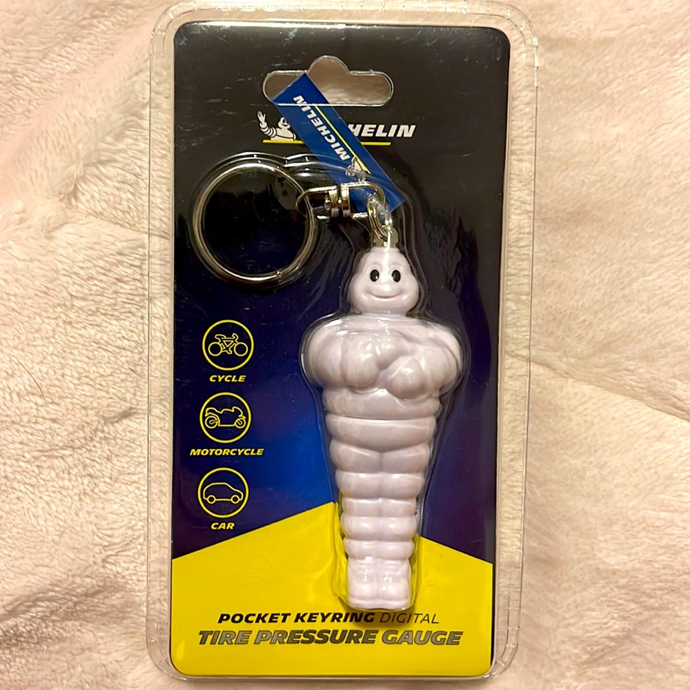 Michelin Man Pocket Key Ring Digital Tire Pressure Gauge 5•99 PSI
